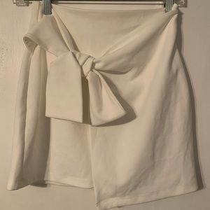 White wrap skirt